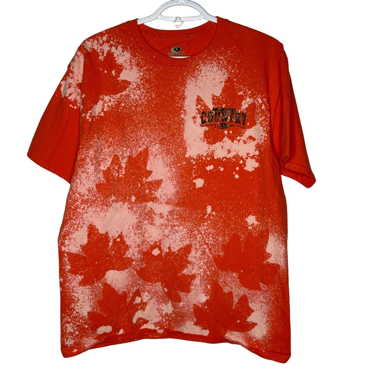 Orange bleached online sweatshirt