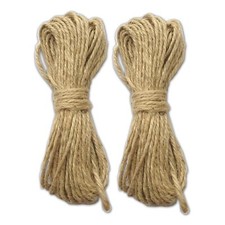 Jute Rope 2mm 45ft Per Pack Pack of 2 Natural