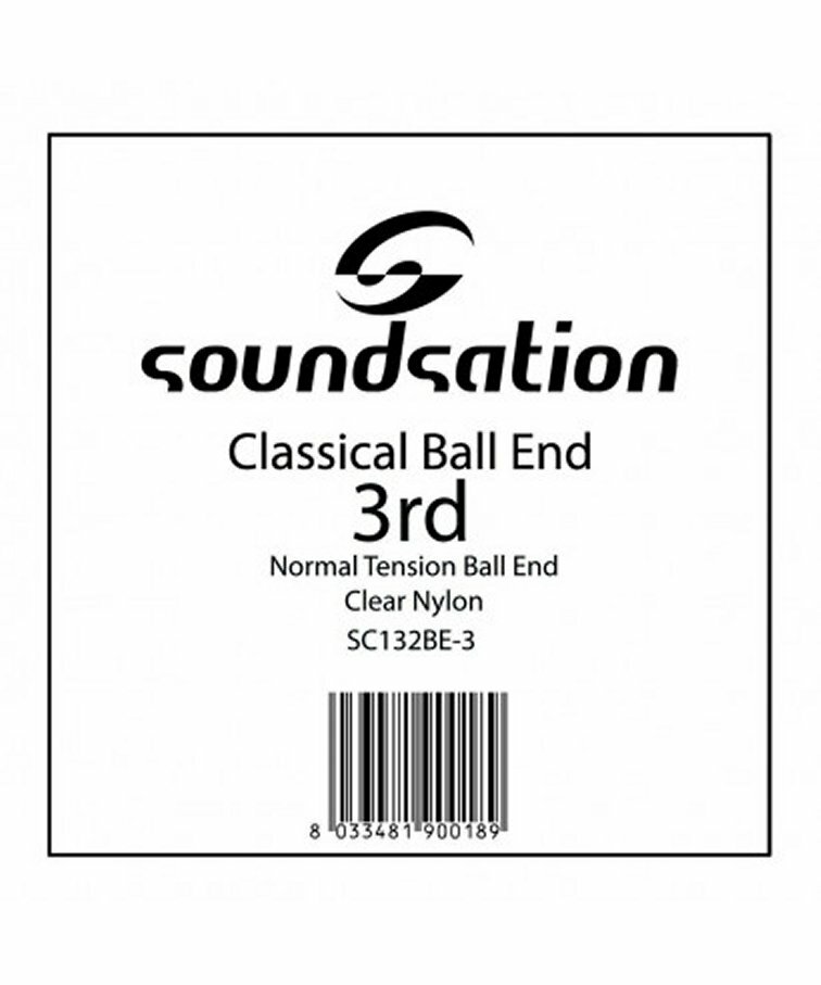 CORDA SOUNDSATION NORMAL TENSION  BALL END CLEAR SC132BE-3 SOL