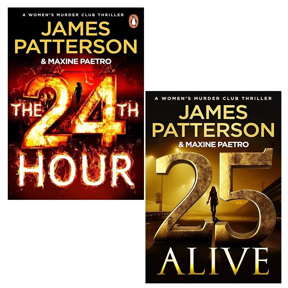 Women's Murder Club 2 Books Collection Set by James Patterson 24th Hour (HB)