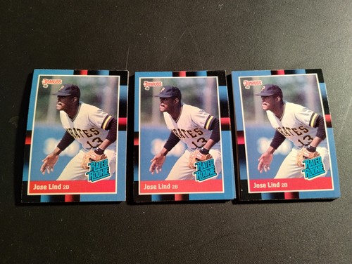 1988 Donruss (30ct) Jose Lind Pirates HoF #38 R/C : ALL MINT *CHECK IT OUT* - Picture 2 of 3