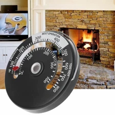 Magnetic Fireplace Fan Stove Thermometer For Log Wood Burner Temperature Gauge
