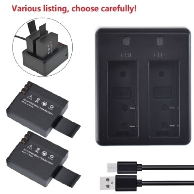 Battery or charger for SJCAM SJ4000 SJ6000 SJ7000 SJ8000 GeekPro ABLEGRID Camera