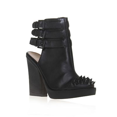 kurt geiger black studded ankle boots