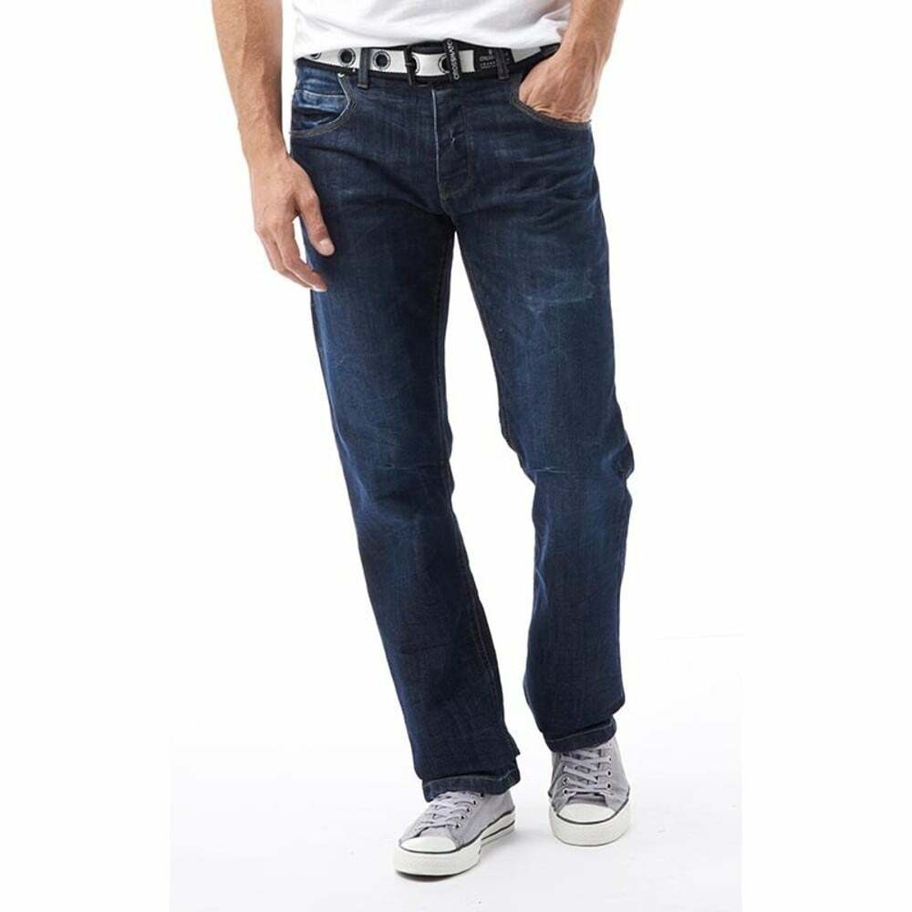 Nuevos pantalones vaqueros Crosshatch para hombre piernas estrechas oscuro medio luz usado nuevo con | eBay