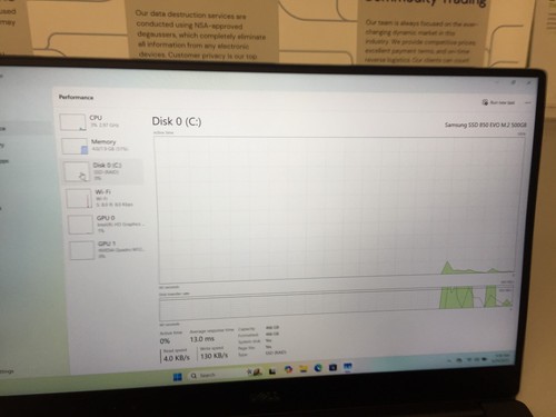 Dell Precision 5520 15.6"(500GB SSD,Core i7 7th Gen.2.90GHz, 8GB RAM WIN 11 PRO - Picture 10 of 21