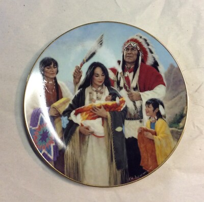 The Naming Ceremony from the ''Proud Indian Families'' Plate Collection 
