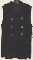 Style & Company Womens Sweater Vest Size Extra Large Black R1778