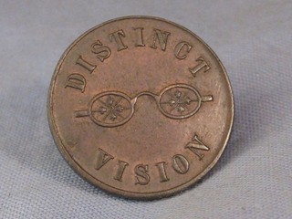 ANTIQUE J GARGORY OPTICIAN 5 BULL ST BIRMINGHAM GLASSES ADVERT TRADE TOKEN COIN
