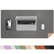Desk Mat,35.4" x 17" Leather Desk mat,Double-Sided Desk Pad,Desk matt for Des...