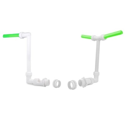 Single/Double Spray Pool Waterfall Fountain with Light for Above and In-Ground
