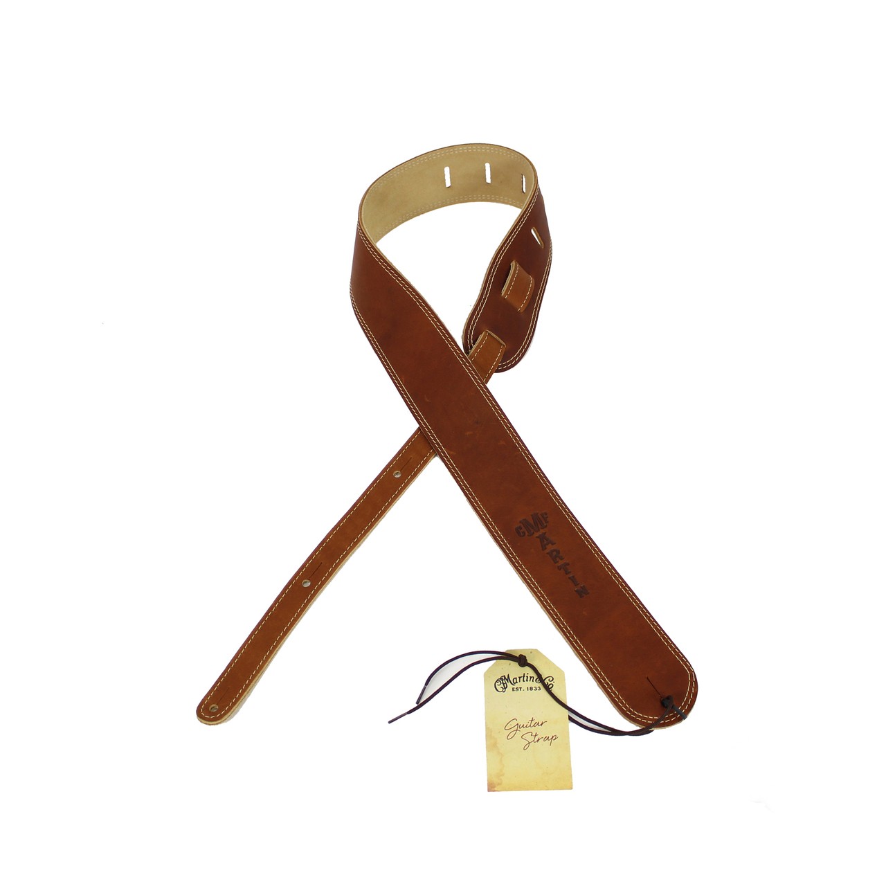 Martin Ball Glove Leather Guitar Strap Brown Suede 9690₽