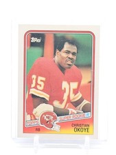 CHRISTIAN OKOYE 1988 TOPPS ROOKIE #363 KANSAS CITY CHIEFS Q6745