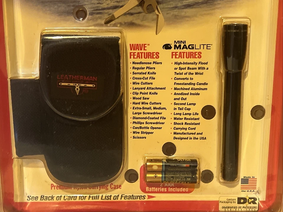 Multiherramienta Leathermen Original 1ª Generación Onda con MAGlite SELLADA {NUEVA} Foto 4 de 4