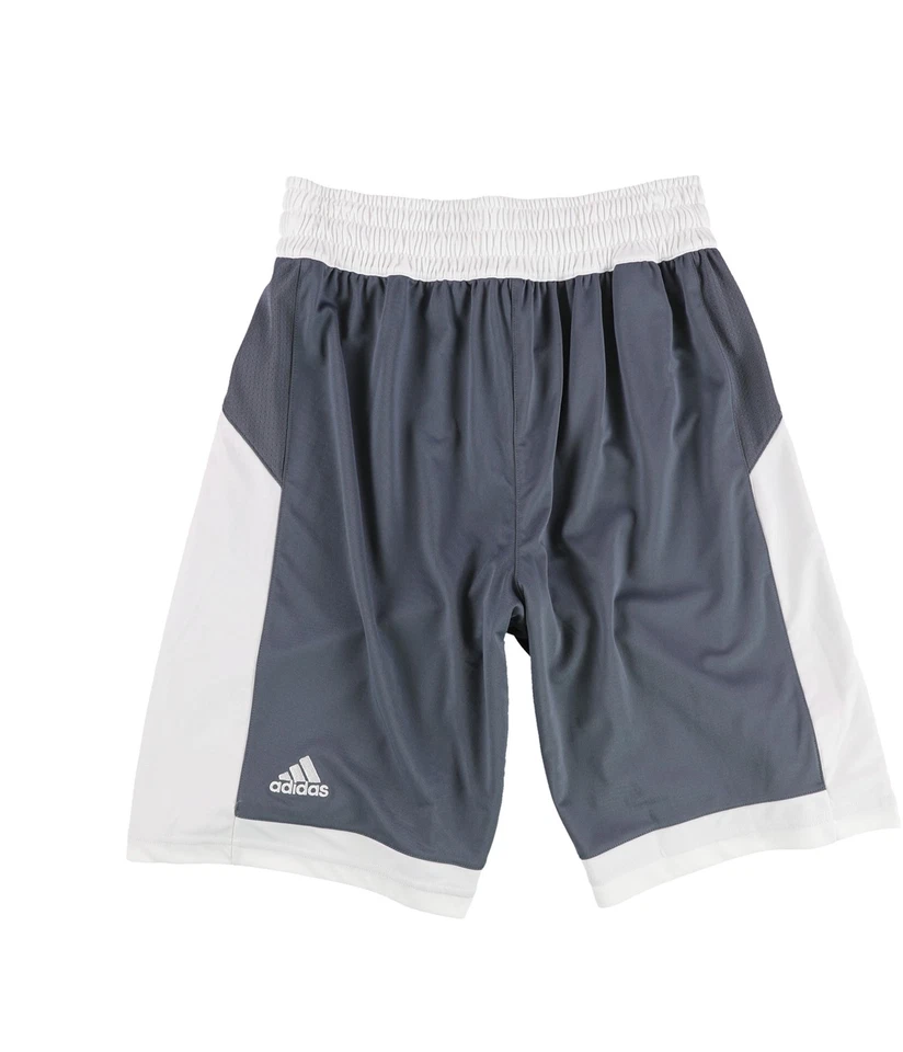 Pantalones Cortos de Entrenamiento Atléticos Adidas Para Hombre 2 Tonos, Gris Blanco, 2XL
