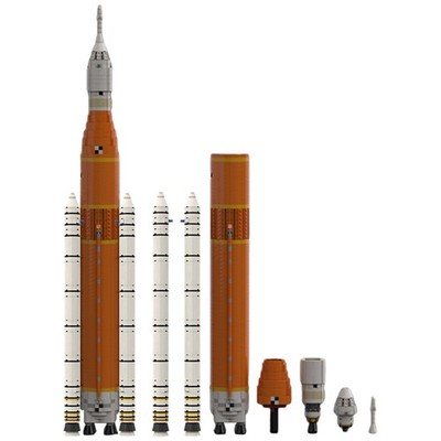 NASA Space Launch System SLS Block 1 Rocket 1:110 Scale 2384PCS MOC