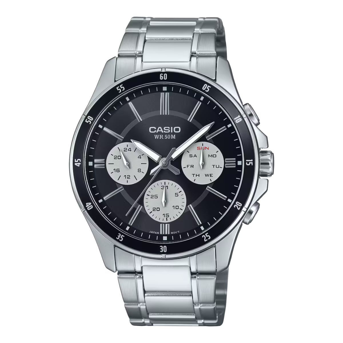 Herrenuhr Casio MTP-1374D-1A3 Silberfarben [Ø 47 mm]