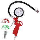Druckluft Reifenfüller Geeicht Reifenfüllpistole Manometer Luftdruckprüfer 16Bar