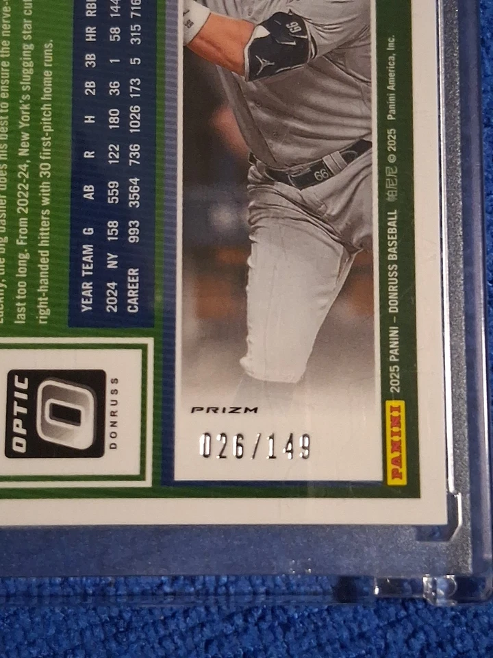 Panini Donruss Optic Aaron Judge #50 Flex Prizm 2025/149 Foto 2 de 3