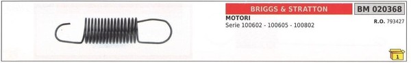 FrüHling Gouverneur Von Drehzahl Briggs & Stratton FüR Motor Serie 100602 100605-image