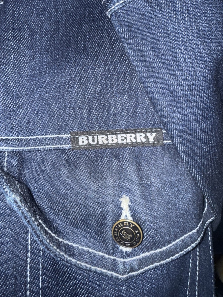 Vintage Burberry London Denim Jacket & Pants Size XL 36 | eBay
