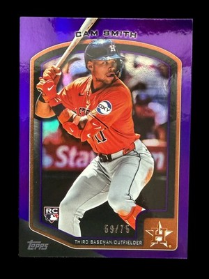 2025 Topps Baseball Flagship Collection - Cam Smith Purple /75 RC Astros #56