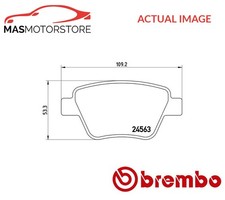 BRAKE PADS SET BRAKING PAD REAR BREMBO P 85 114X FOR SEAT ALTEA XL,LEON,ALTEA