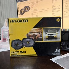 New Pair of Kicker 225 Watt 6x8 Inch Coaxial Speakers CSC68