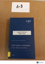 CMS Guide To Arbitration Vol II: Sources And Materials By Lorcher And Pendell