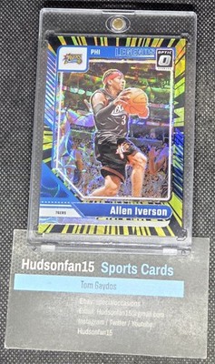 Allen Iverson 2024-25 Panini Donruss Optic Legends #237 Electricity 1/75 76ers