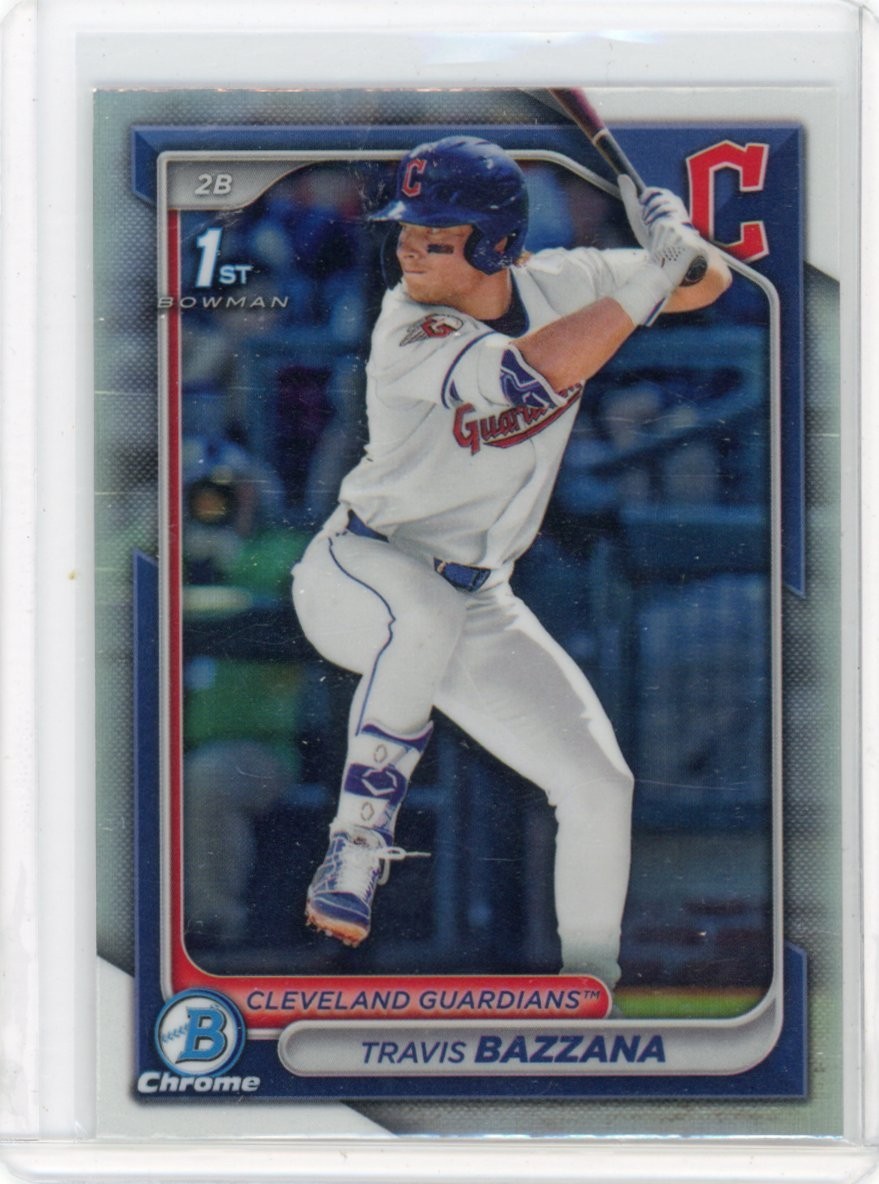 Travis Bazzana 2024 Bowman Draft Chrome Refractor Guardians 1st Bowman #BDC-1