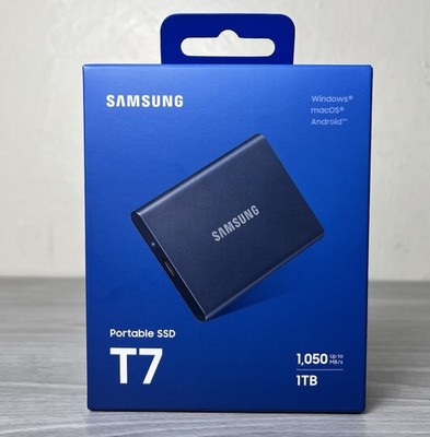 Samsung T7  MU-PC1T0T Portable SSD External Solid State Drive 1TB - Titan Gray