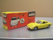 Solido 171 Opel GT bright yellow made in France 1/43 scale Mint in Box MIB