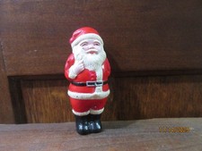 VTG Christmas Celluloid Santa Claus Hiding Doll Behind his Back Japan 4.5 Tall