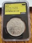 1904-O $1 Morgan Silver Dollar NGC MS62 WhatNot Live Sealed Bag Black Core