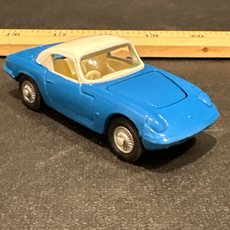 c1960s Corgi Toys #319 Lotus Elan S2 Blue With Opening Hood - Vintage - Image 2 of 4