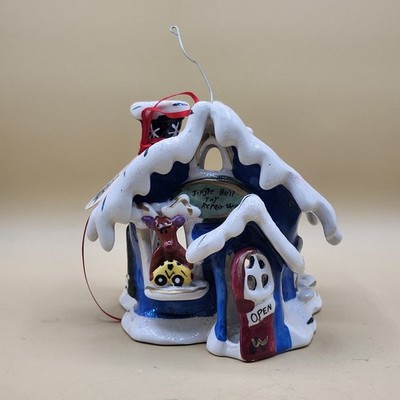 2009 Blue Sky Goldminc Jingle Bell Toy Repair Shop Tea Light Candle Holder