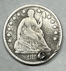 1850? Seated Liberty Half Dime.  Holed !