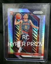 Trae Young 2018-19 Panini Prizm Hyper RC Rookie Card EX NBA Atlanta Hawks. rookie card picture