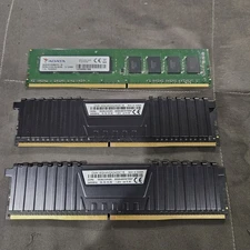 Vengeance LPX 16GB 2 x 8GB DDR4 RAM 2400 MHz and 8gb ADATA.  Free Shipping 
