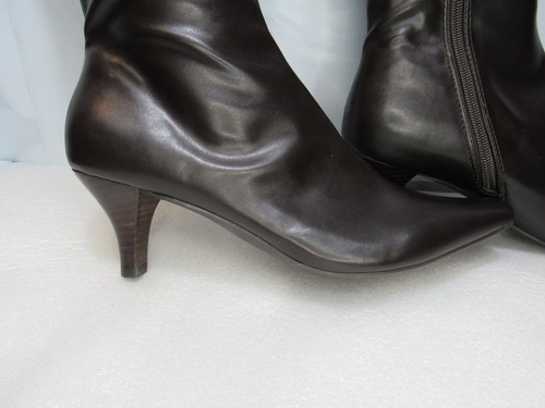 Impo Womens 8.5 M Brown Namora Zip Up Mid Calf High Heel Boots (S66M) - Picture 5 of 13