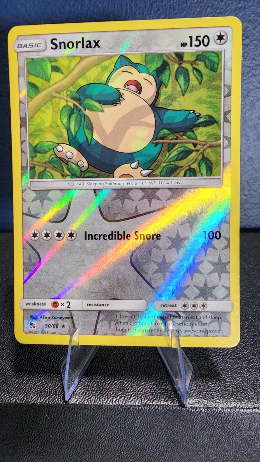 Snorlax Rare Hidden Fates Reverse Holo 50/68 LP