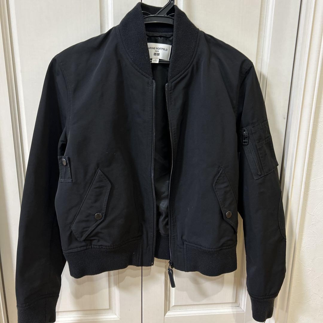 Uniqlo MA-1 Jacket Black Size L Used Tatami Fit Denim Style