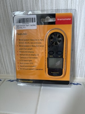 Anemometer Handheld, Light Weight Digital Wind Speed Meter, Wind Speed Temper...