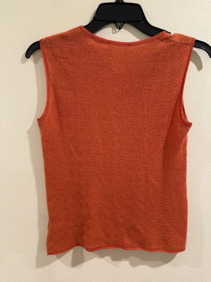 jil sander 真丝羊绒背心衬衫上衣 36  — 第 3/4 张图片