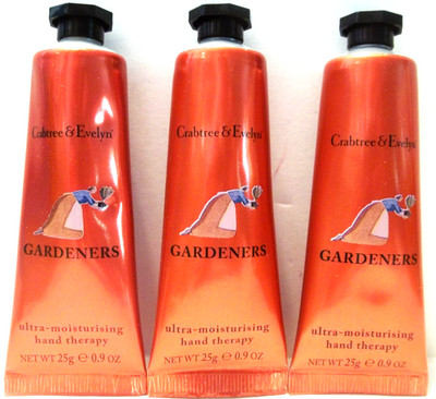 Crabtree & Evelyn GARDENERS Ultra-Moisturising Hand Therapy .9 oz/25 g NEW x 3