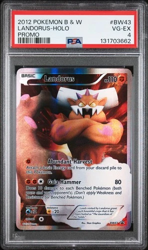 2012 POKEMON BLACK STAR PROMO LANDORUS #BW43 PSA 4 VG #131703662