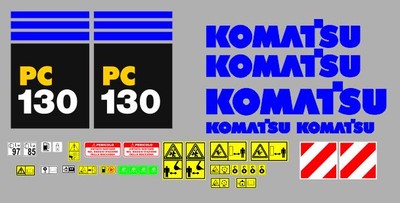 komatsu pc 130 2 Aufkleber Sticker Komplettset alle Modelle verfügbar