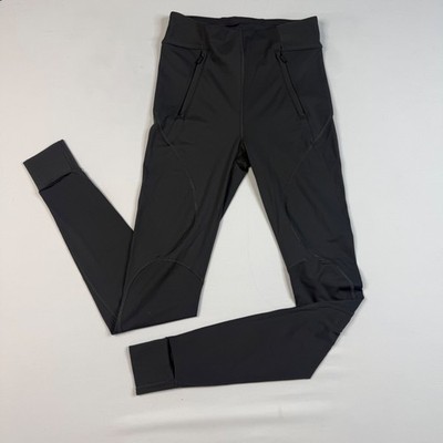Lululemon Train Free Super High Rise 32'' Leggings Women Grey Zipper Pockets Sz 8