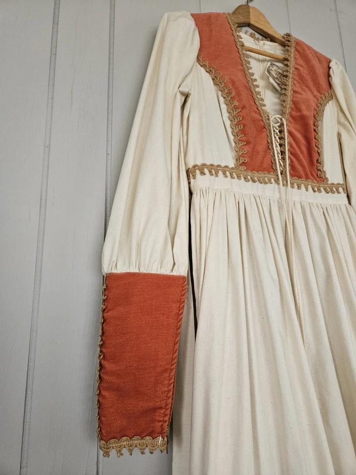 Vestido renacentista vintage Gunne Sax Prairie Foto 2 de 4